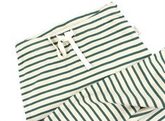 Petit Piao emerald green/dark off white stribede bukser modal